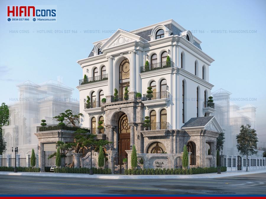 Thiết Kế Thi Công Biệt Thự Tân Cổ Điển