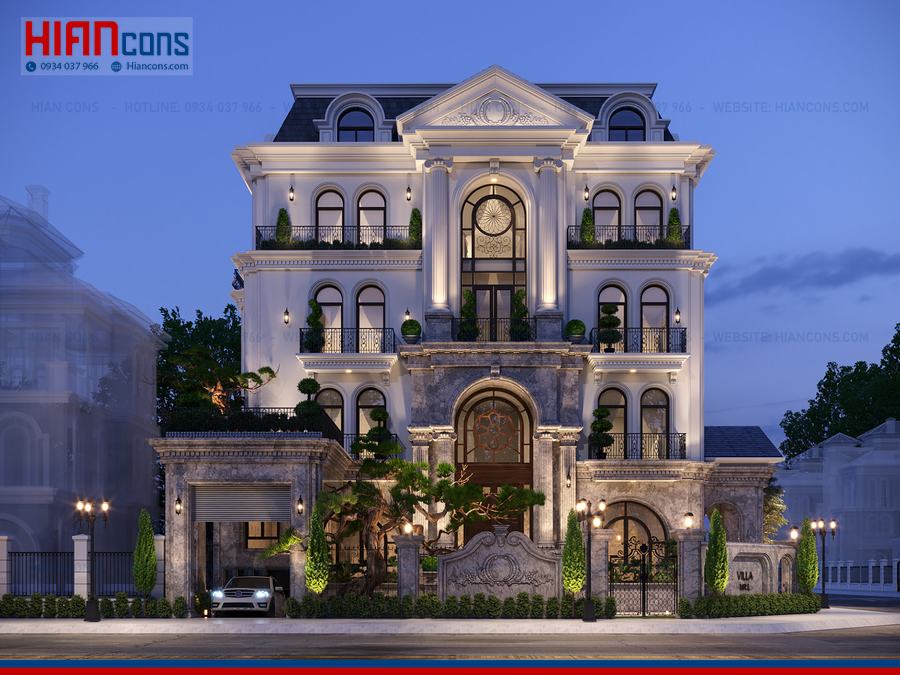 Thiết Kế Thi Công Biệt Thự Tân Cổ Điển