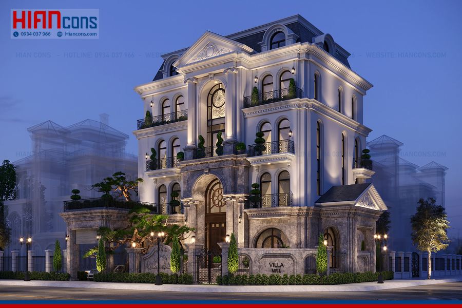 Thiết Kế Thi Công Biệt Thự Tân Cổ Điển