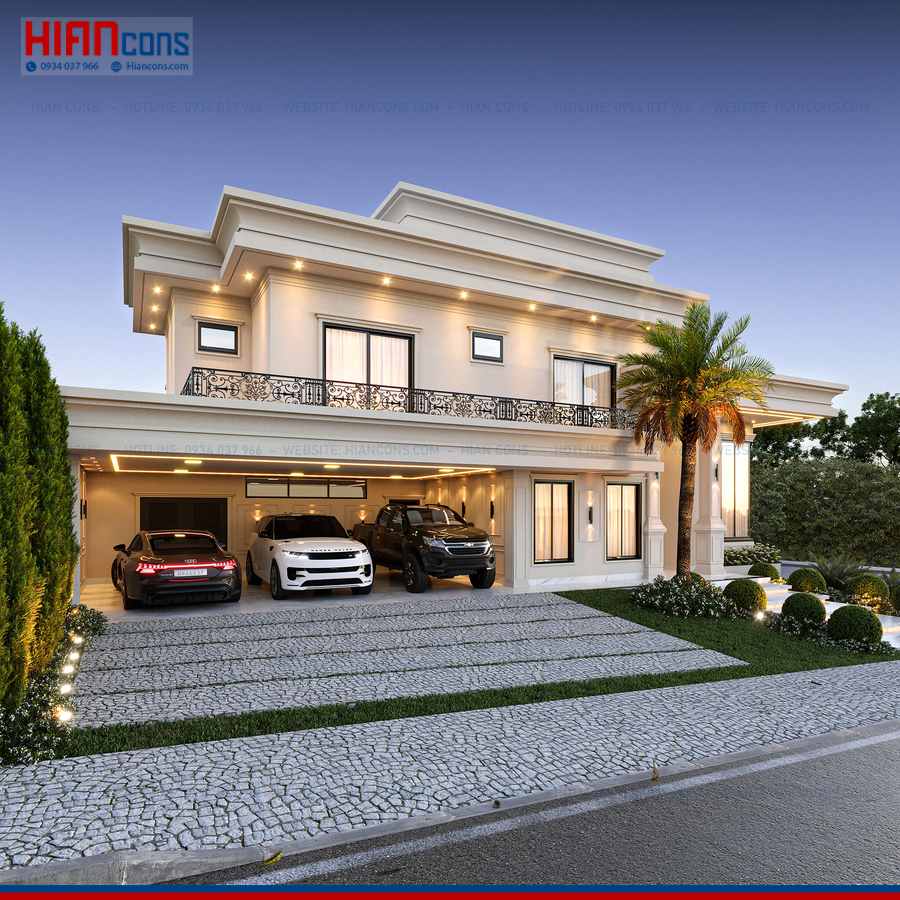 Thiết Kế Biệt Thự Tân Cổ Điển Sang Trọng