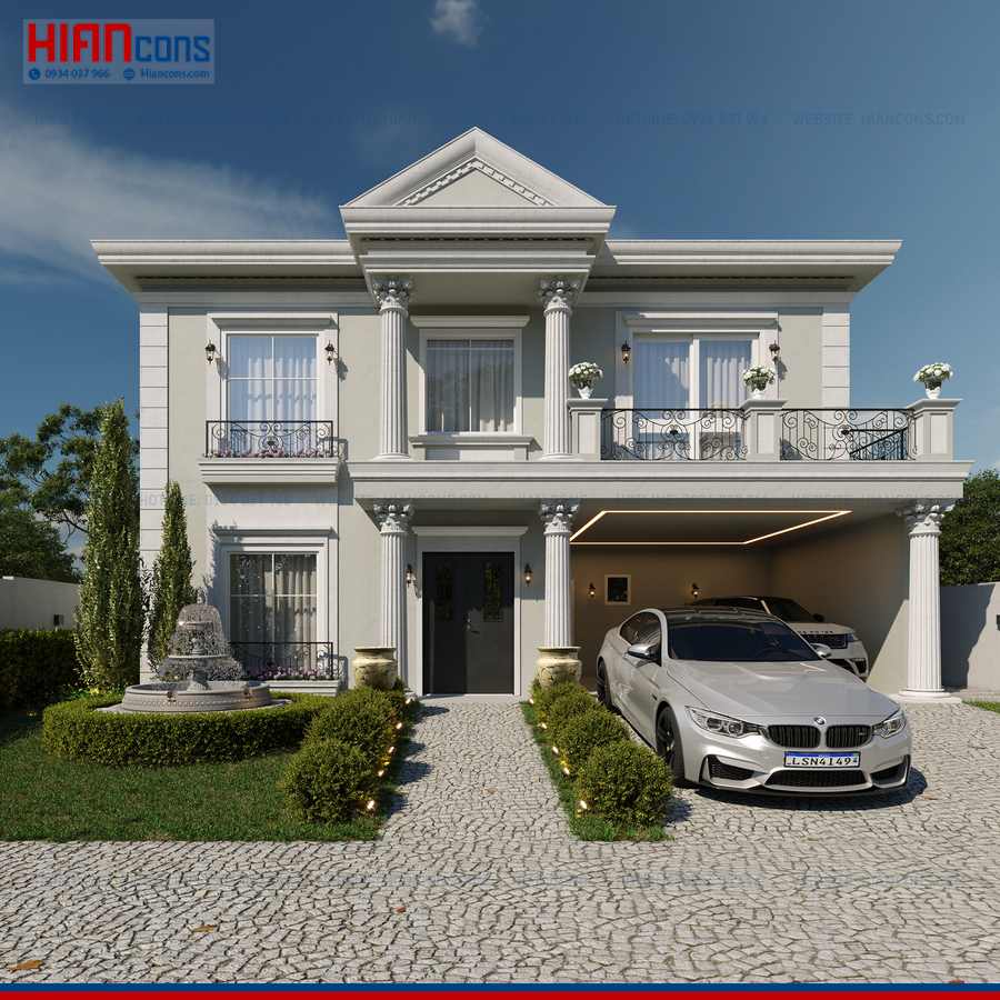 Thiết Kế Biệt Thự Tân Cổ Điển Đẳng Cấp