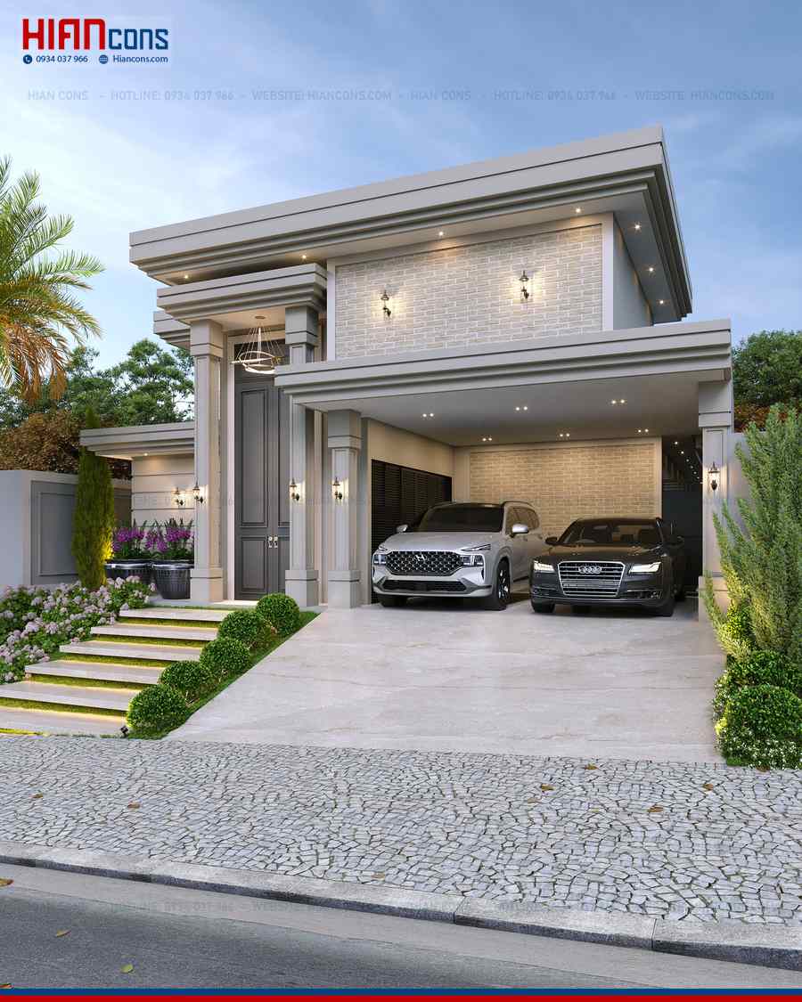 Thiết Kế Biệt Thự Tân Cổ Điển Tinh Tế