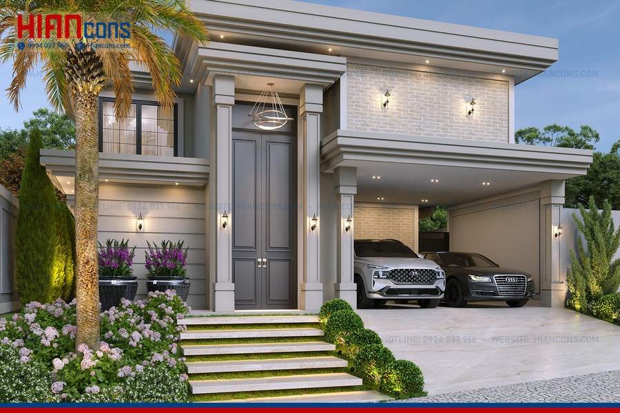 Thiết Kế Biệt Thự Tân Cổ Điển Tinh Tế