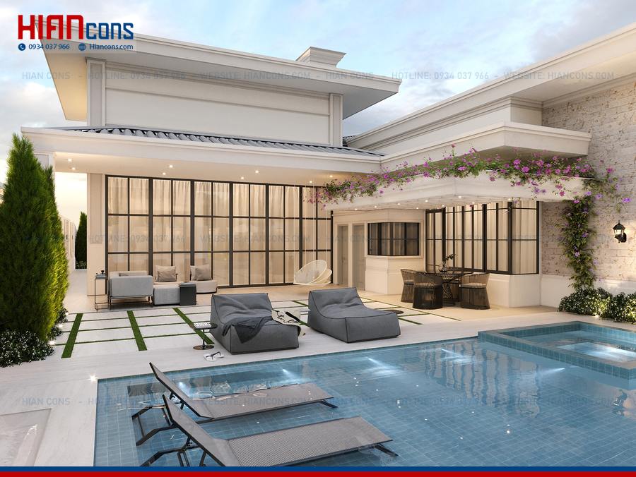Thiết Kế Biệt Thự Tân Cổ Điển Kiểu Pháp