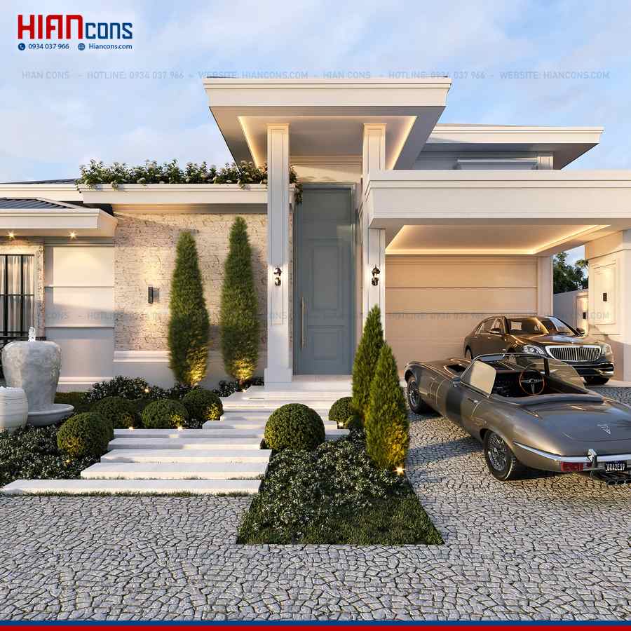 Thiết Kế Biệt Thự Tân Cổ Điển Kiểu Pháp