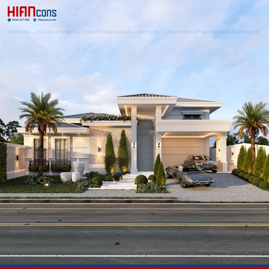 Thiết Kế Biệt Thự Tân Cổ Điển Kiểu Pháp