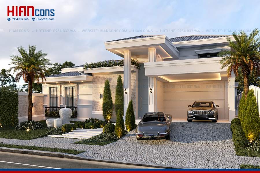 Thiết Kế Biệt Thự Tân Cổ Điển Kiểu Pháp
