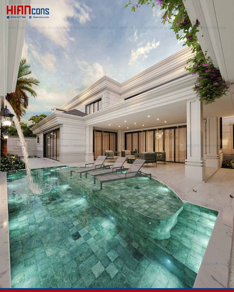Thi Công Biệt Thự Tân Cổ Điển Cao Cấp