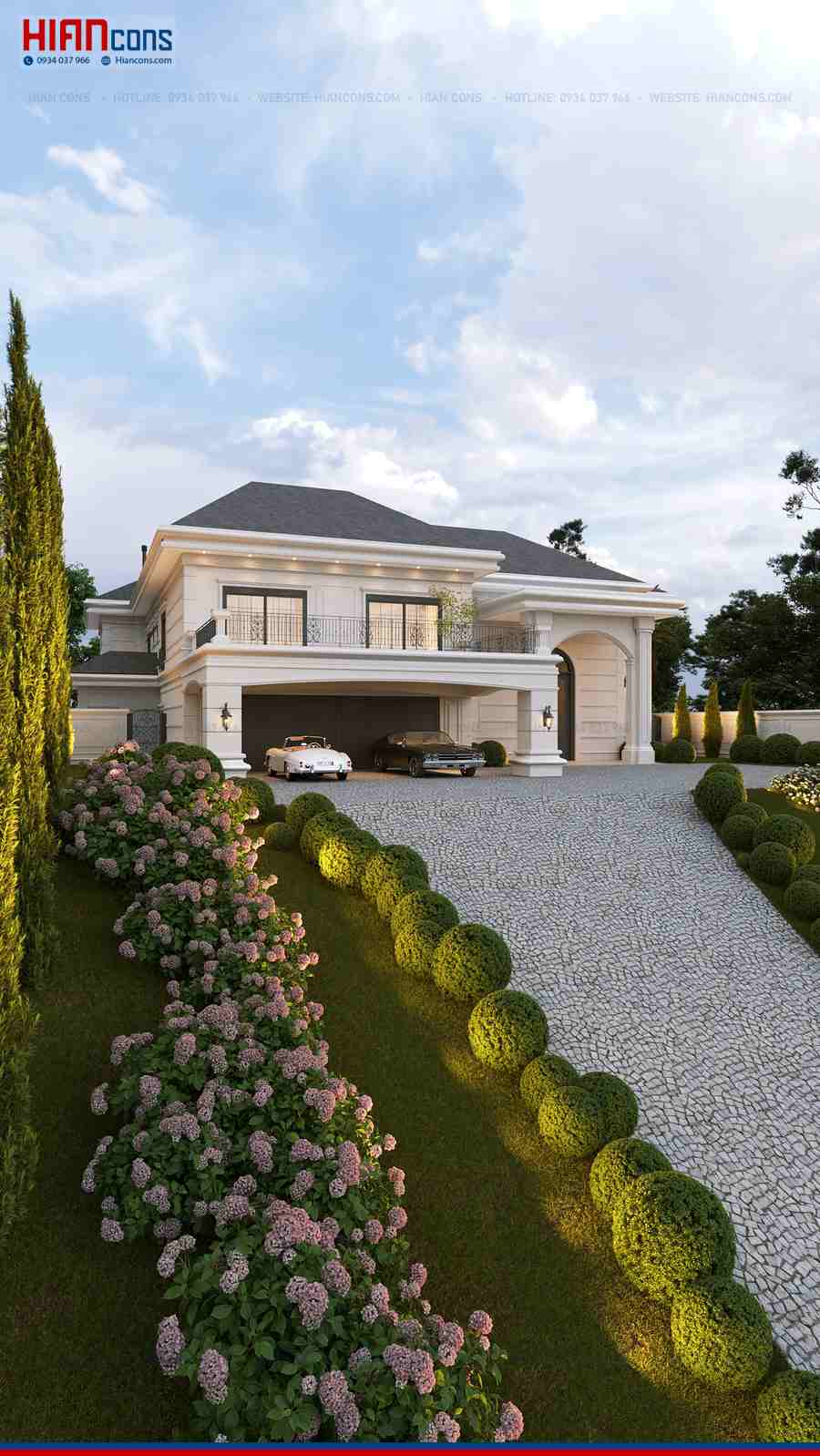 Thi Công Biệt Thự Tân Cổ Điển Đẳng Cấp