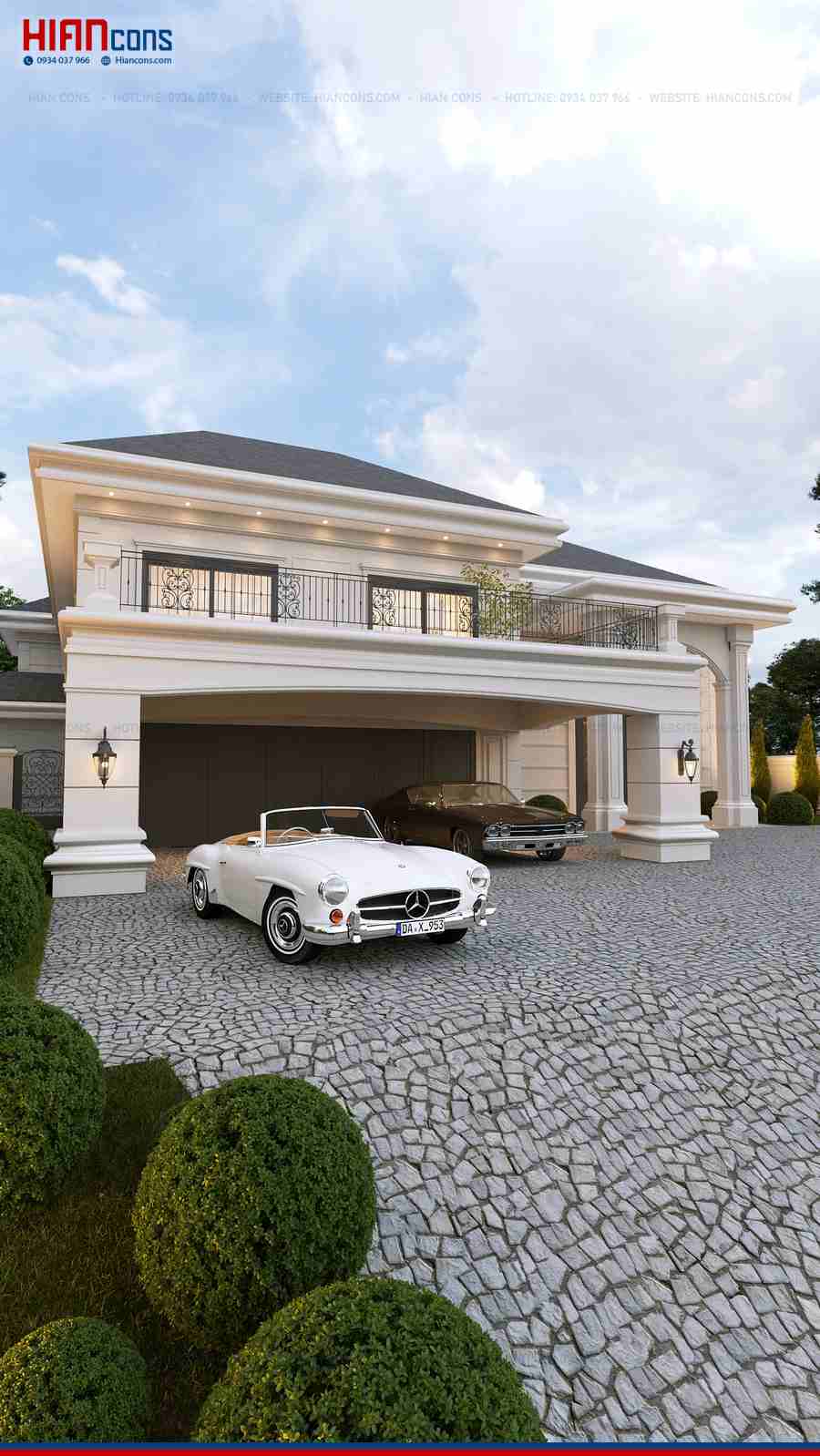 Thi Công Biệt Thự Tân Cổ Điển Đẳng Cấp