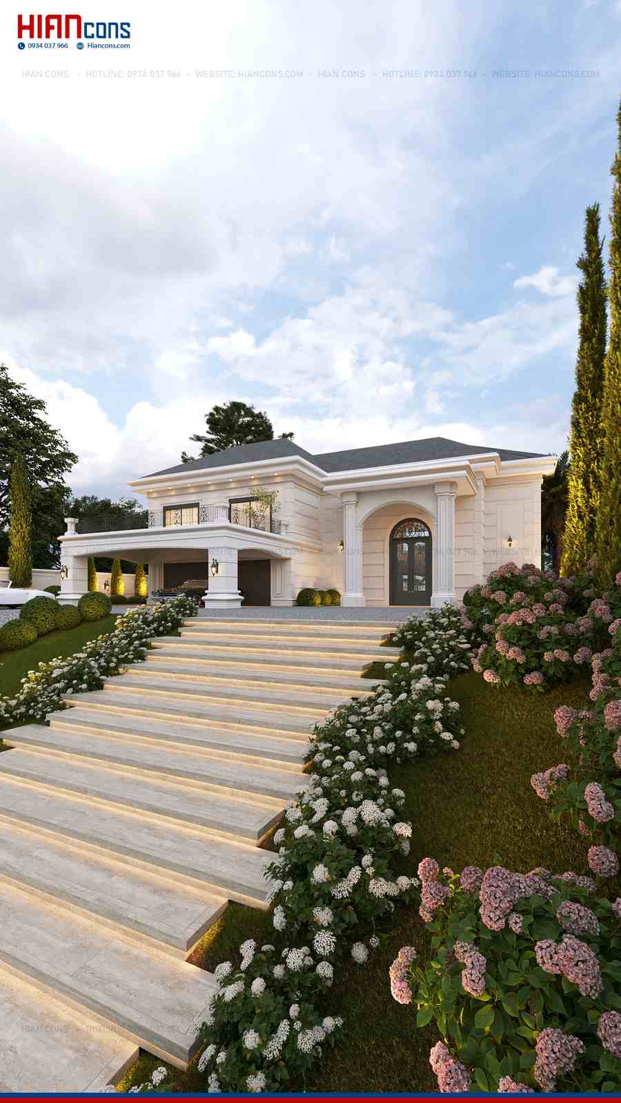 Thi Công Biệt Thự Tân Cổ Điển Đẳng Cấp