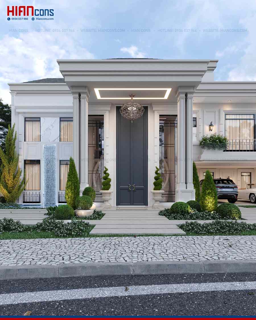 Thi Công Biệt Thự Tân Cổ Điển Kiểu Pháp