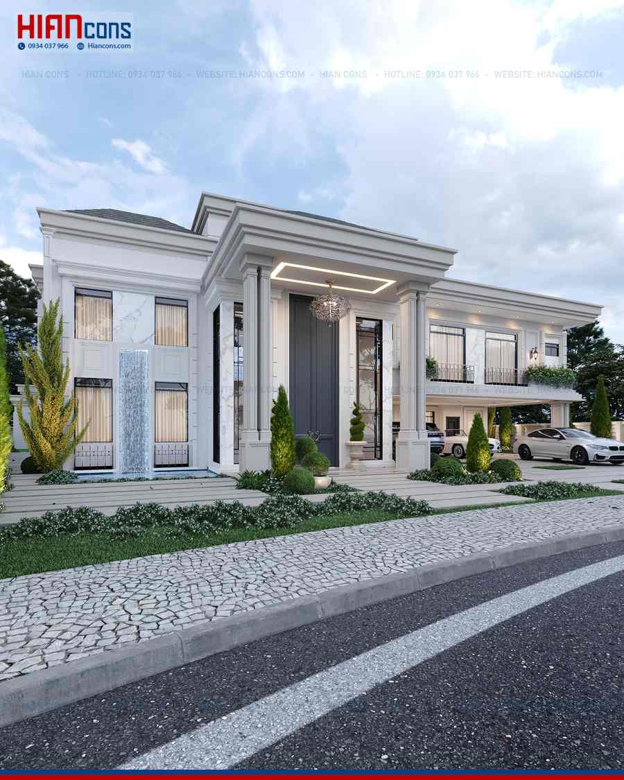 Thi Công Biệt Thự Tân Cổ Điển Kiểu Pháp