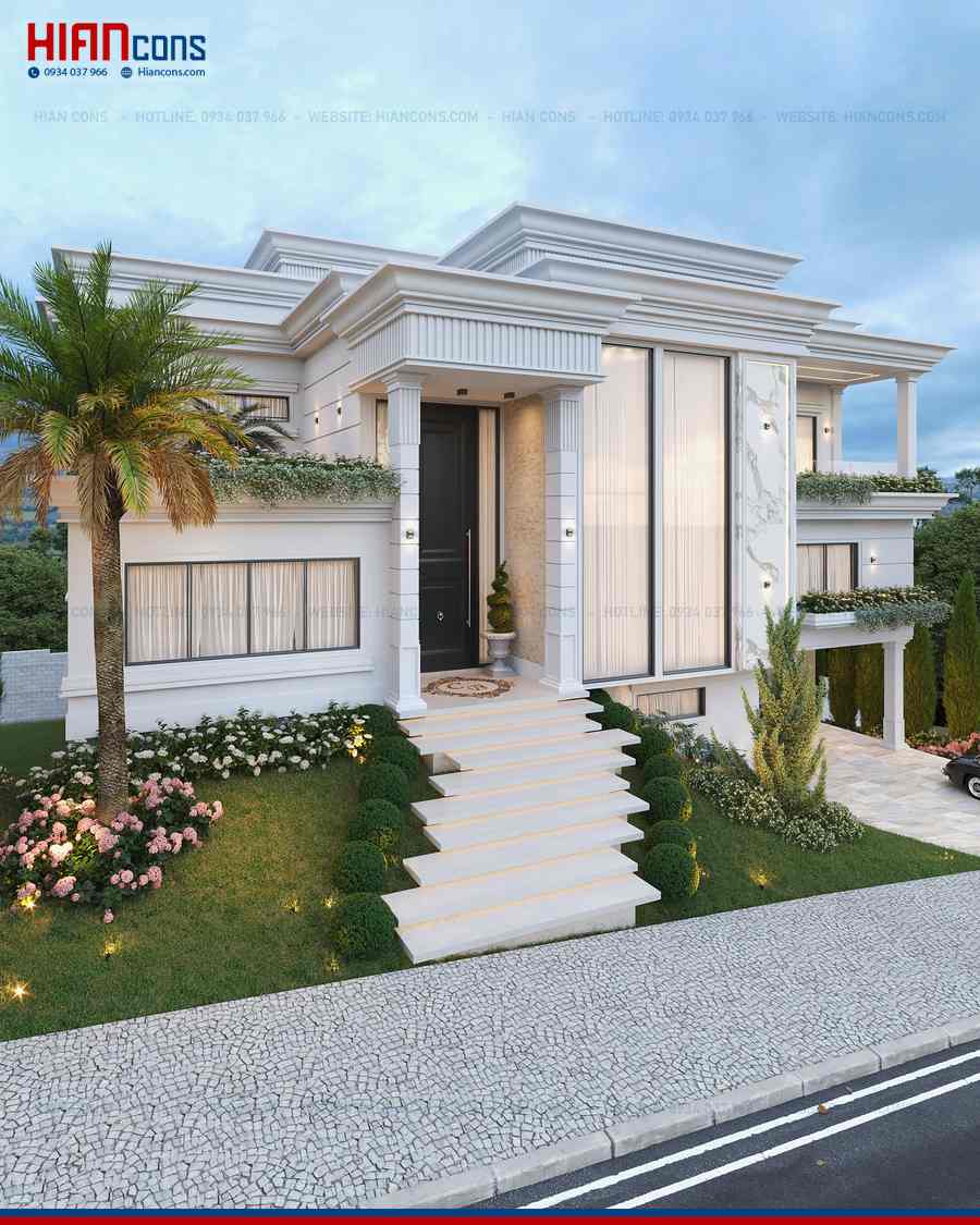Báo Giá Biệt Thự Tân Cổ Điển Sang Trọng