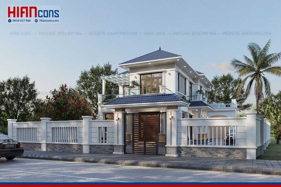 Thiết Kế Biệt Thự Tân Cổ Điển 2 Tầng