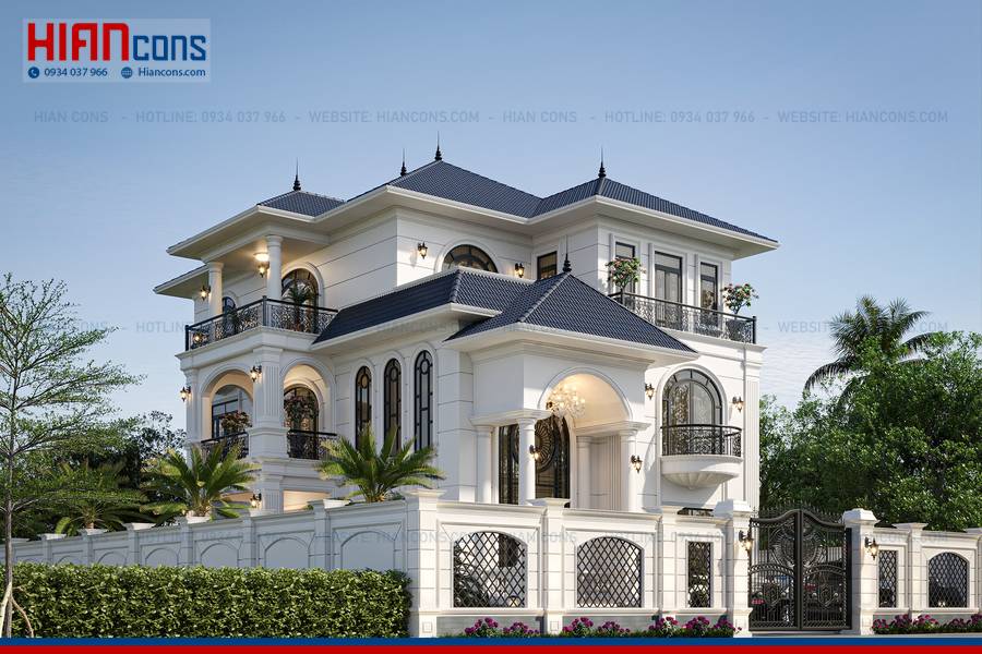 Thi Công Biệt Thự Tân Cổ Điển 3 Tầng