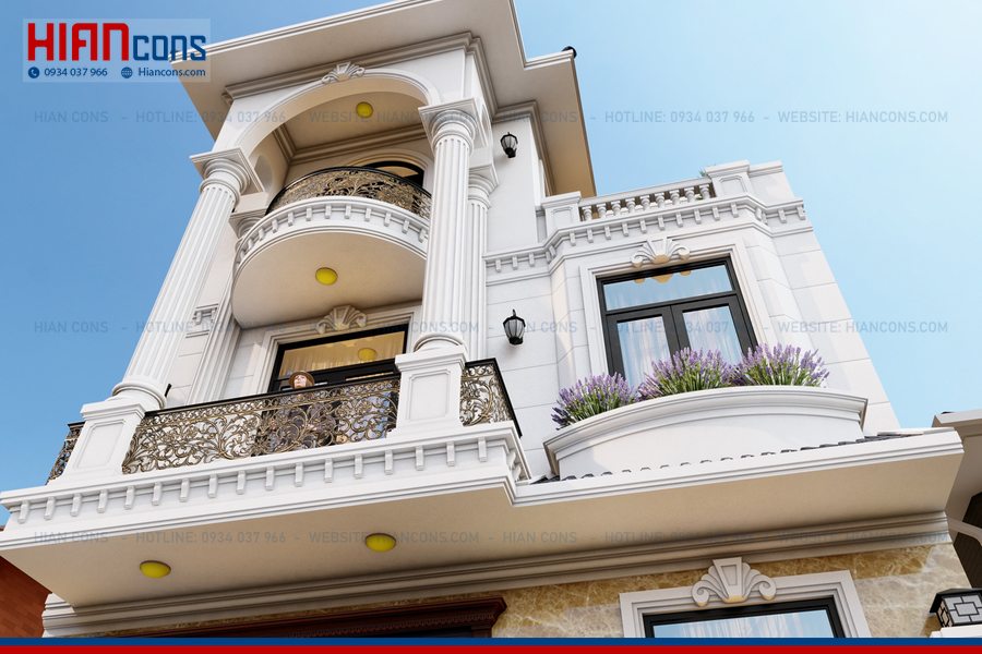 Báo Giá Biệt Thự Tân Cổ Điển 1 Tầng