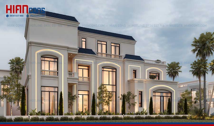 Báo Giá Biệt Thự Tân Cổ Điển 2 Tầng