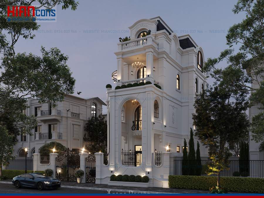 Biệt Thự Tân Cổ Điển Mái Mansard