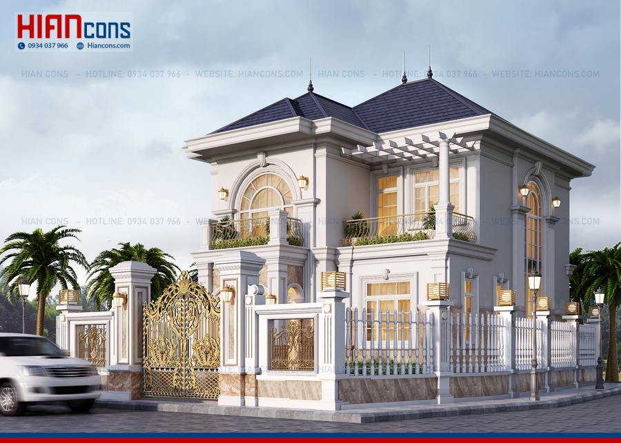Biệt Thự Tân Cổ Điển Có Gara