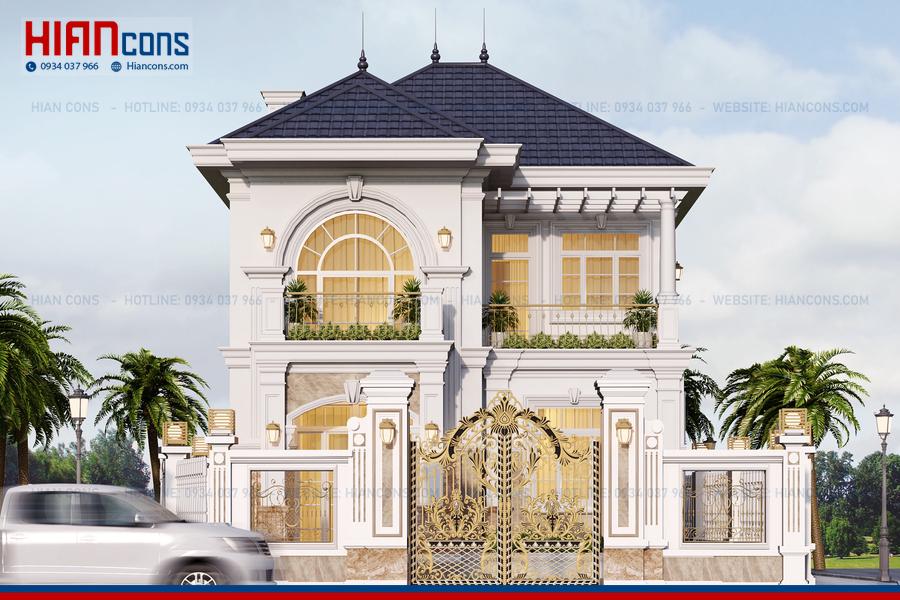 Biệt Thự Tân Cổ Điển Có Gara