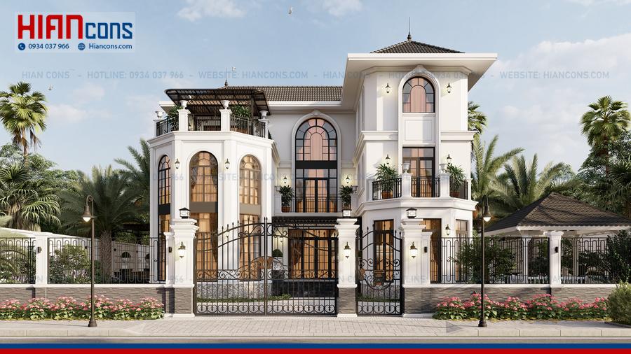 Biệt Thự Tân Cổ Điển Mặt Tiền Đẹp