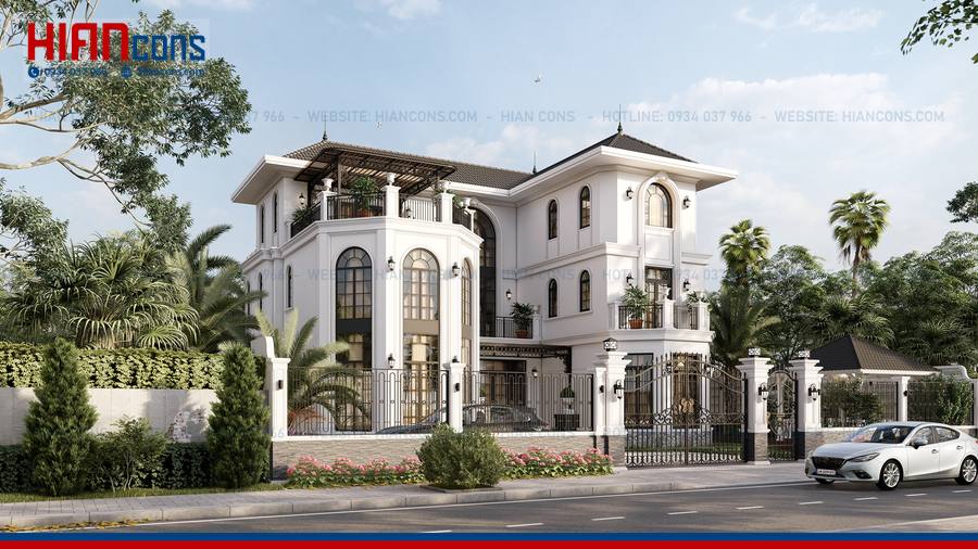 Biệt Thự Tân Cổ Điển Mặt Tiền Đẹp
