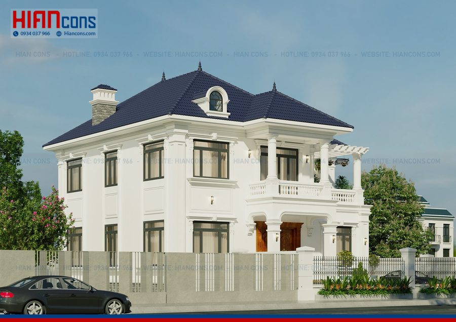 Thi Công Mặt Tiền Biệt Thự Tân Cổ Điển