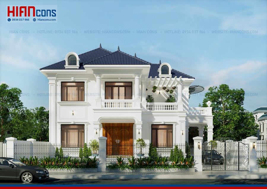 Thi Công Mặt Tiền Biệt Thự Tân Cổ Điển