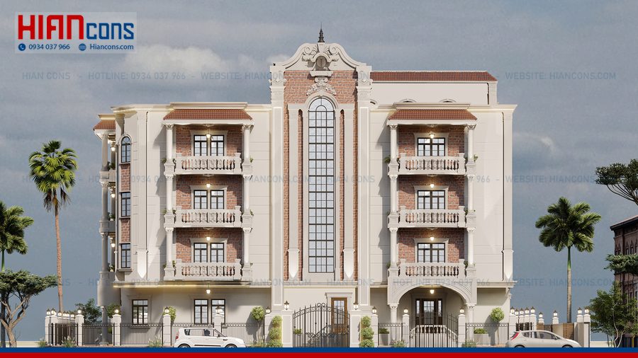 Thiết Kế Khách Sạn Cổ Điển 120m2