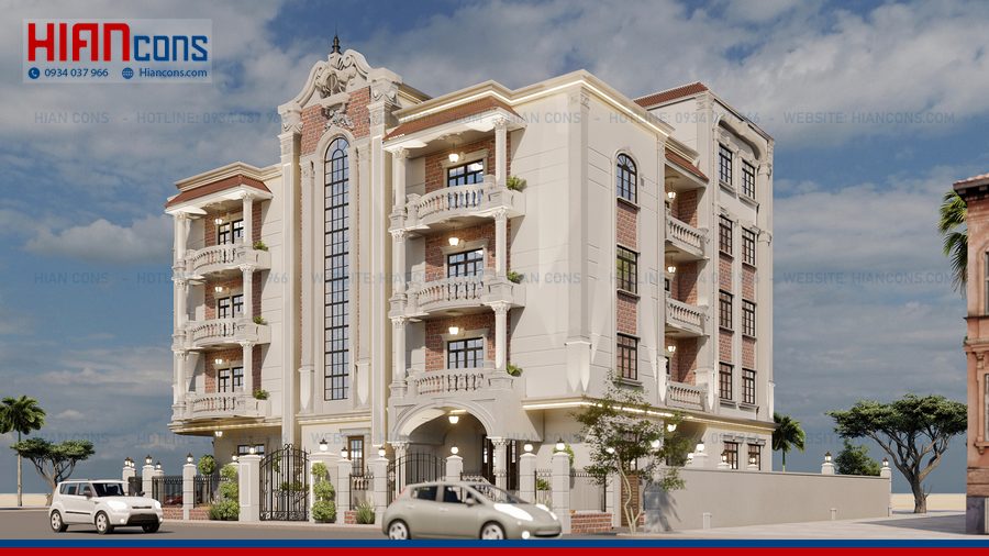 Thiết Kế Khách Sạn Cổ Điển 120m2