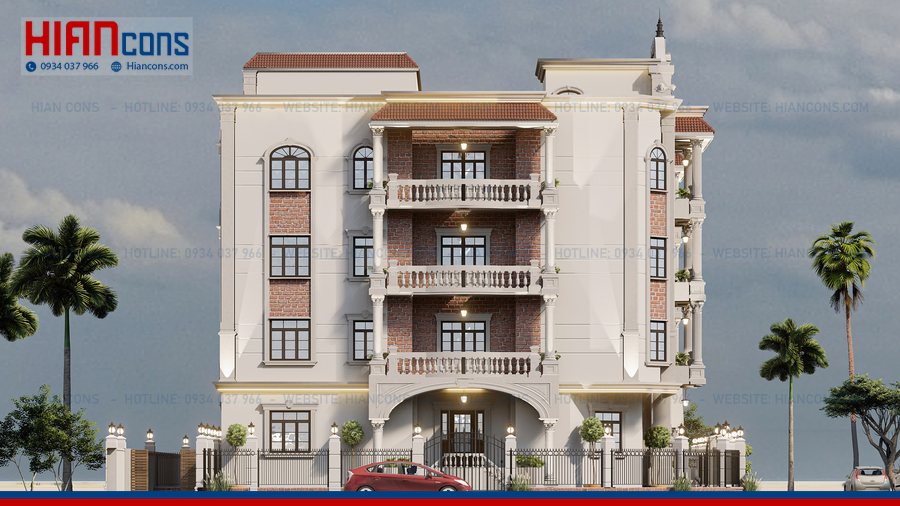 Thiết Kế Khách Sạn Cổ Điển 120m2