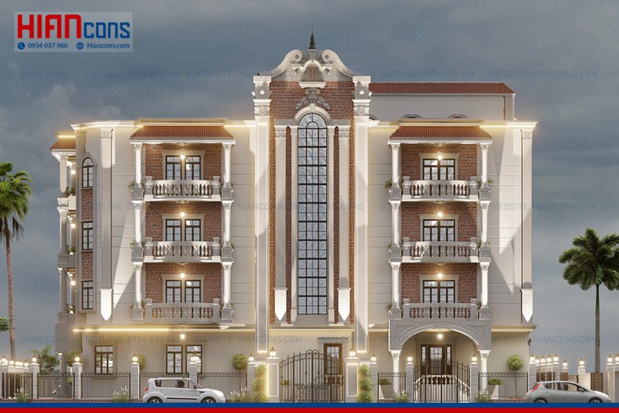 Thiết Kế Khách Sạn Cổ Điển 120m2