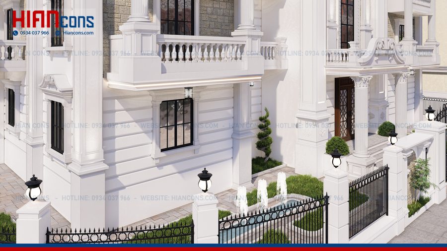 Mẫu Khách Sạn Cổ Điển Đẹp 320m2