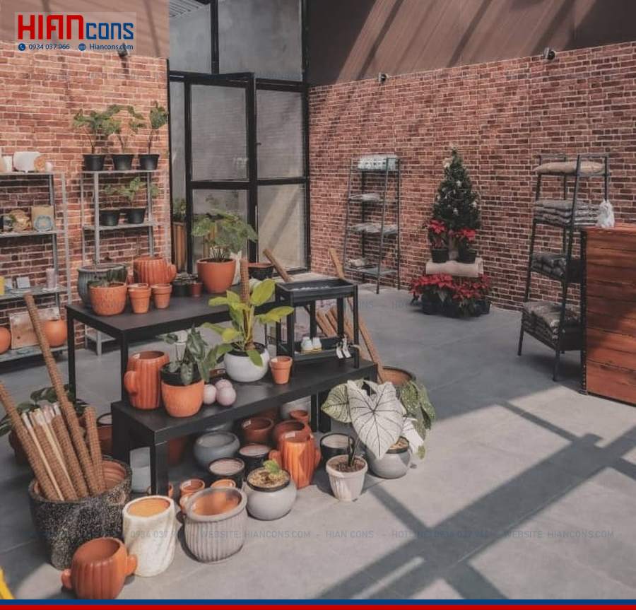 Thiết Kế Nhà Hàng Cafe Khung Thép