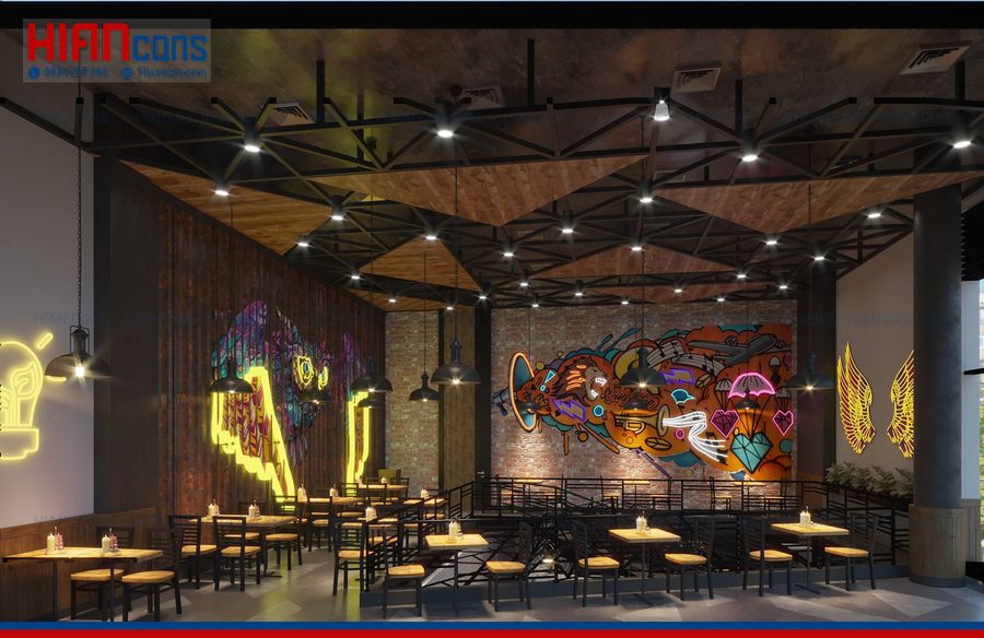 Báo Giá Nhà Hàng Cafe Khung Thép
