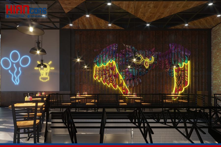 Báo Giá Nhà Hàng Cafe Khung Thép
