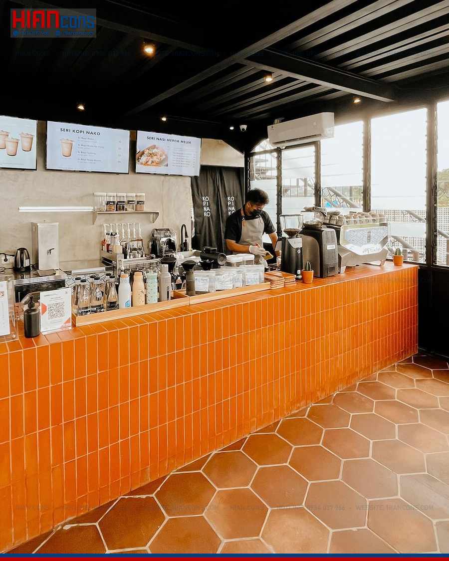 Mẫu Nhà Hàng Cafe Khung Thép Đẹp