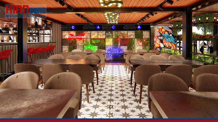 Xây Dựng Nhà Hàng Cafe Khung Thép