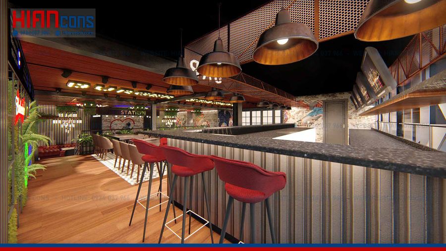 Xây Dựng Nhà Hàng Cafe Khung Thép