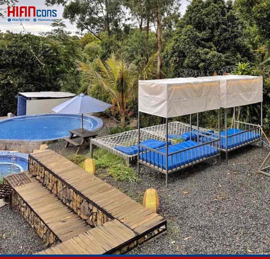 Thiết Kế Nhà Hàng Cafe Sân Vườn