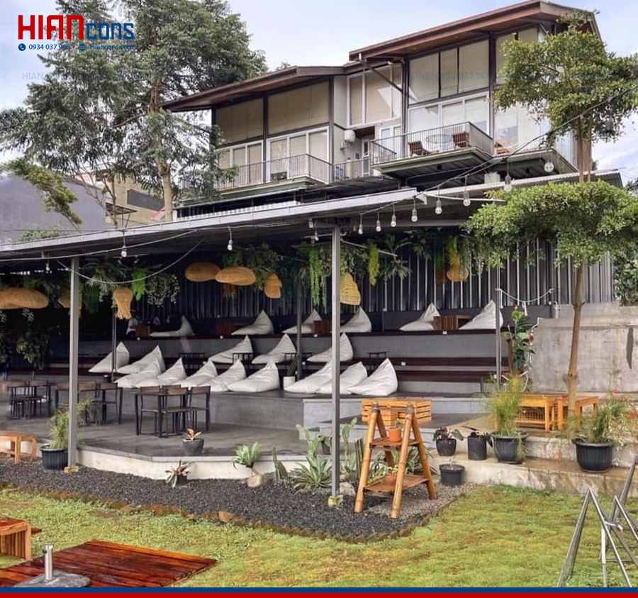 Thiết Kế Nhà Hàng Cafe Sân Vườn