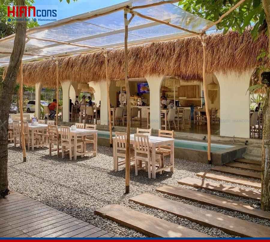 Mẫu Nhà Hàng Cafe Sân Vườn Đẹp