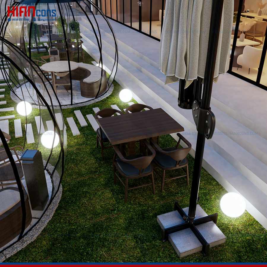 Chi Phí Làm Nhà Hàng Cafe Sân Vườn