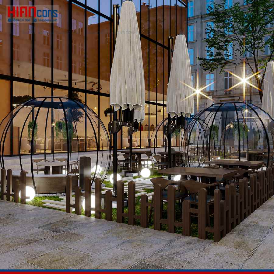 Chi Phí Làm Nhà Hàng Cafe Sân Vườn