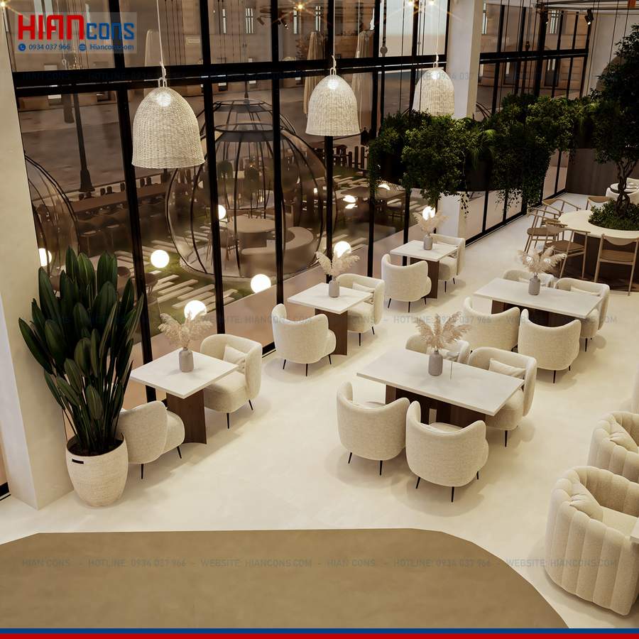 Chi Phí Làm Nhà Hàng Cafe Sân Vườn