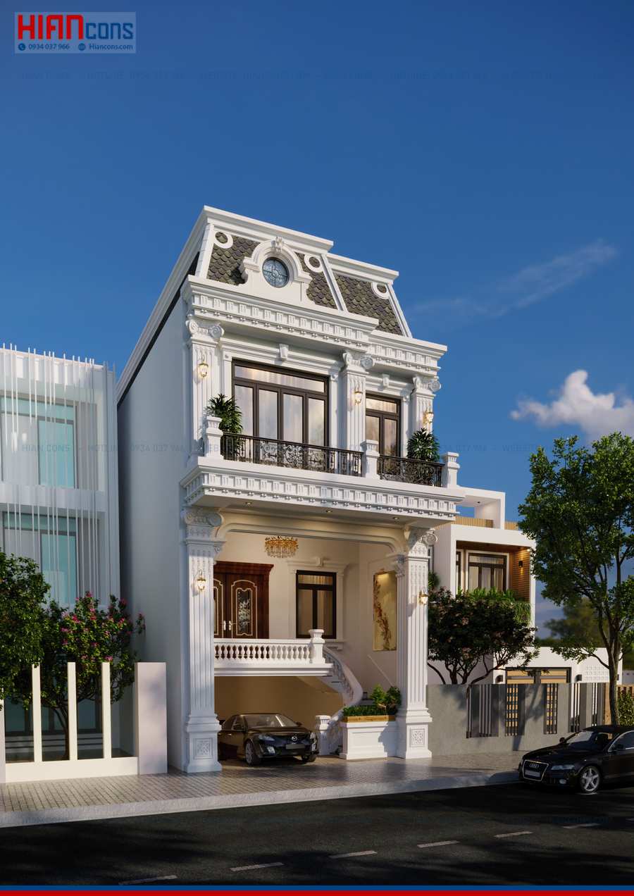 Thiết Kế Thi Công Nhà Phố Cổ Điển