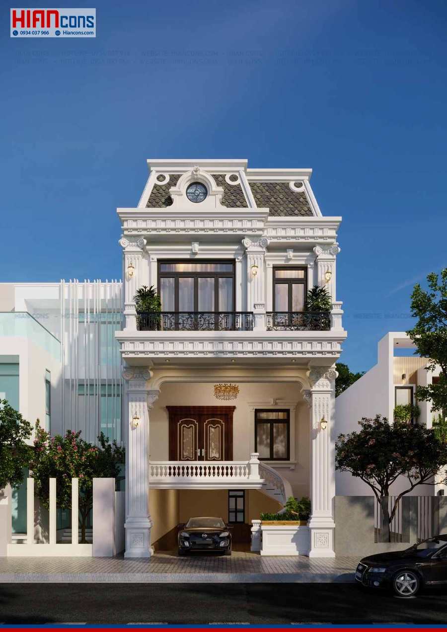 Thiết Kế Thi Công Nhà Phố Cổ Điển