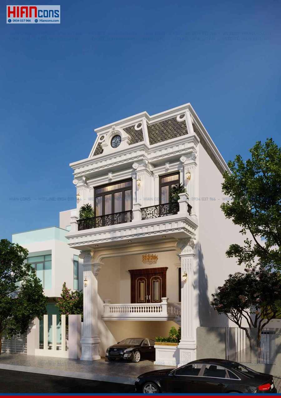 Thiết Kế Thi Công Nhà Phố Cổ Điển