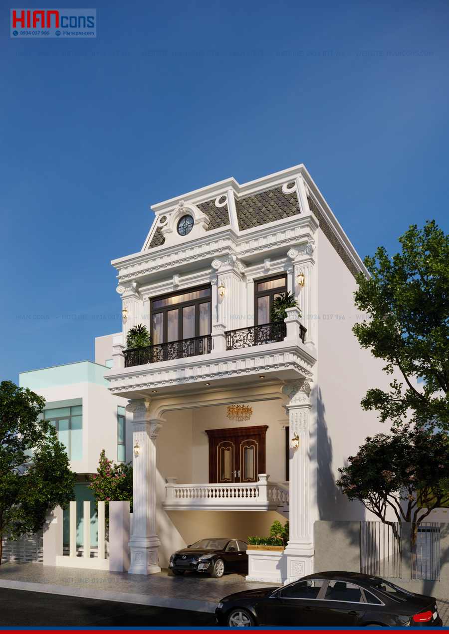 Thiết Kế Thi Công Nhà Phố Cổ Điển